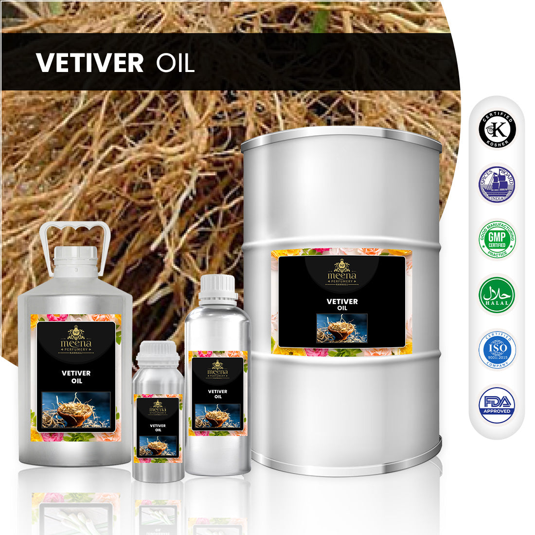 Vetiver/Tuberose Essential Oil. Co-distilled (India) 3ml